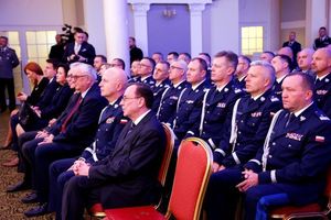 Minister Kamiński, Komendant Główny Policji oraz kadra kierownicza polskiej Policji.