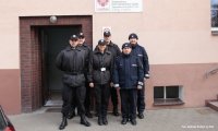 Wolontariusze ze Szkoły Policji w Pile przed wyjazdem