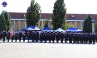 Pododdziały Policji na placu Staszica