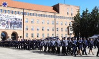 Przemarsz Kadry Dydaktycznej, Funkcjonariuszy oraz słuchaczy Szkoły Policji w Pile.