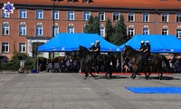 Pokazy wyszkolenia pododdziałów konnych z Komend Wojewódzkich Policji w Szczecinie oraz w Poznaniu.